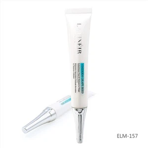 Okrogla kozmetična cev iz umetne mase s pokrovčkom iz trobente